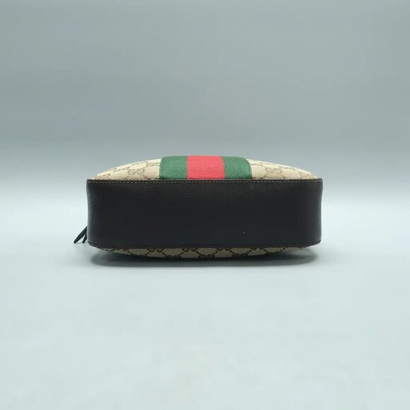 GUCCI Webby Bee Brown Cloth Shoulder Bag 659-022825 - Picture 5 of 11